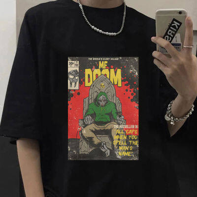 Anime Mf All Doom Graphics Print Tshirt Mens Loose Tshirts Tee Shirt