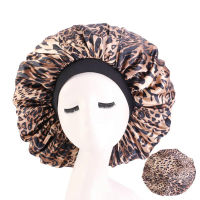 Extra large satin bonnet for women silky hair styling care hat lady night sleep cap fashion head wear headwrap hair accessories