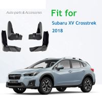 บังโคลนด้านหน้าด้านหลังรถยนต์ 4 ชิ้นสําหรับ subaru xv crosstrak 2018 mudflaps