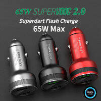 OPPO 65W SUPERVOOC 2.0 Car Charger Fast Car Charging Type-C สำหรับ Huawei OPPO R17ค้นหา X Oneplus 9 Realme Redmi