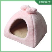 Aimishion บ้านแมวบ้านสุนัขสามารถซักได้เบาะนอนน้องแมวฤดูใบไม้ร่วงฤดูหนาวสำหรับลูกแมวพุดเดิ้ลปอมเมอราเนียน