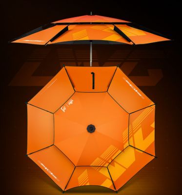 ร่ม Handing Umbrella LWG สีส้ม (ผ้าหนา 4 ชั้น พร้อมชั้นเคลือบกันน้ำ)