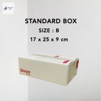 ? กล่องไปรษณีย์ สีแดง ขนาด B (17x25x9 ซม.) แพ็ค 10 ใบ กล่องพัสดุ กล่องฝาชน ถูกที่สุด !!