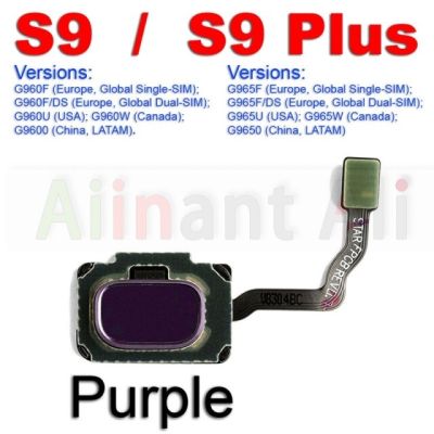 【✴COD✴】 anlei3 ปุ่มโฮมปุ่มสัมผัสเซ็นเซอร์ตรวจสอบลายนิ้วมือสายยืดหยุ่น Id คีย์สำหรับ Samsung Galaxy S8 S9บวก G955f G950f G960f G965f