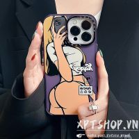 Luxurious Sexy Girl Frosted Plating Camera Protect Phone Case Compatible For iPhone 14 14Plus 13 12 11 Pro Max Shockproof Soft Cover