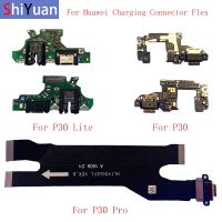 USB ชาร์จพอร์ตบอร์ดเชื่อมต่ออะไหล่ยืดหยุ่น USB เหมาะสำหรับ P30lite Huawei P30 P30 Pro พร้อมส่วนซ่อมไมค์ไมโครโฟน