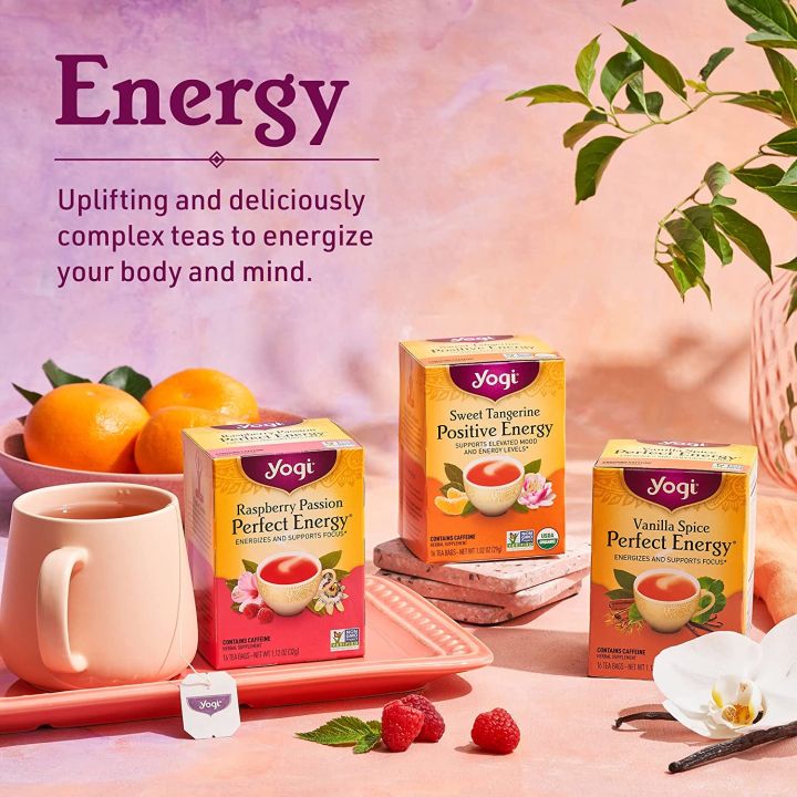 ชา-yogi-organic-herbal-tea-peach-bergamot-bright-day-organic-herbal-tea-ชาโยคี-ชาสมุนไพรออแกนิค-ชาเพื่อสุขภาพ-จากอเมริกา-1-กล่องมี-16-ซอง