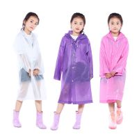 พร้อมส่ง เสื้อกันฝนเด็ก หนาพิเศษ เสื้อคลุมกันฝนรุ่นใหม่ เสื้อกันฝน แฟชั่น  ชุดกันฝน สีพื้นไซส์ใหญ่