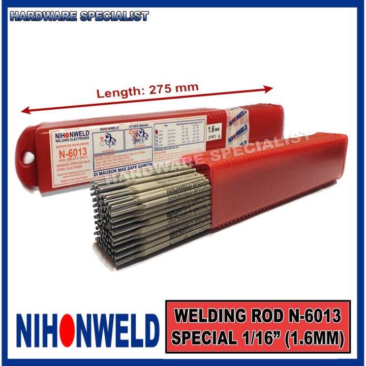 Nihonweld Welding Rod N6013 Special 1/16 (1.6MM) PRICE PER KILO | Lazada PH