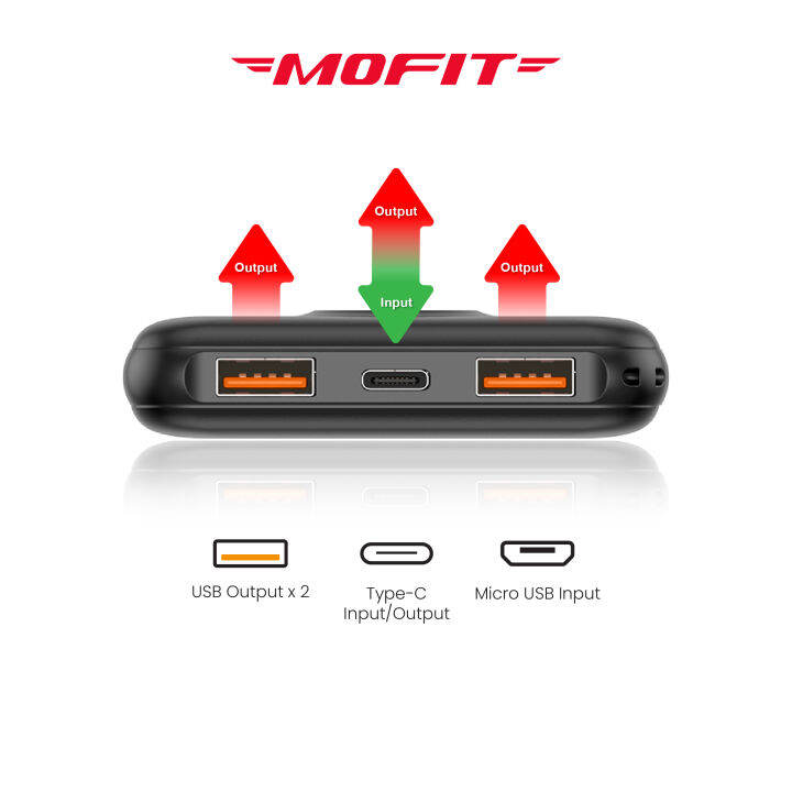 mofit-m13pd-pro-powerbank-10000mah-qc-3-0-pd20w-พาวเวอร์แบงค์ชาร์จเร็ว-หน้าจอแสดงผล-led-รับประกันสินค้า-1-ปี