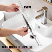 45CM/17 inch Pipeline Dredging Brush Lengthened Bendable Bathroom Kitchen Cleaning Sewer Accessories