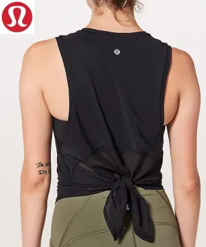 Lululemon Women's Split Tie Back Tank Top - Size XL