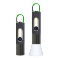 2023New Strong Light Flashlight Multi-Function Outdoor Lighting Tent Hook Desk Lamp USB Charging Portable Mini Flashlight Rechargeable  Flashlights
