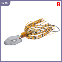 【RAI】 1PC 11G chatterbait Blade เหยื่อพร้อมยางกระโปรง buzzbait Fishing lures Tackle