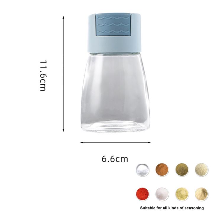 Glass Salt Dispenser 0.5g Pepper Shaker Spice Sugar Seasoning