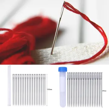 High Quality Multi-size Blind Needles Stainless Steel Darning Hand Sewing  Needles Embroidery Tool Side Open DIY Needle