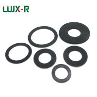 【2023】LUJX-R Thickness 2mm 10pcs Flat Gasket Rubber Black O Type Sealing Rings NBR Plain Washer for Pressure Gauge Waterproof ID56mm