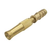 Spray Nozzle Water Gun Brass High Pressure Direct Spray Sprinkler Quick Connector 1/2 Garden Hose Adjustable Pressure Washer