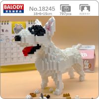 Balody 18245 Animal World Pit Bull Terrier Dog Stand Pet Doll Model Mini Diamond Blocks Bricks Building Toy for Children no Box