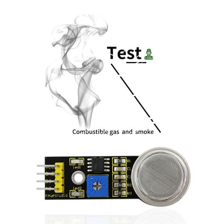 keyestudio-mq-2ก๊าซที่ติดไฟได้ควันสำหรับ-a-rduino