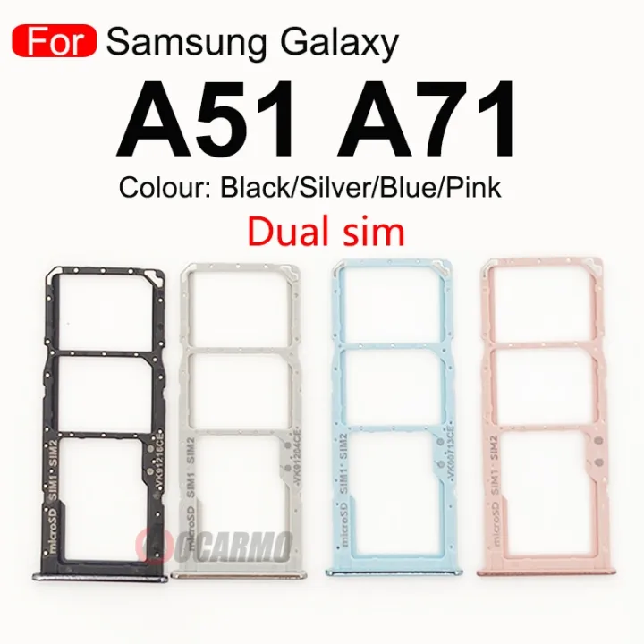aocarmo-dual-amp-single-sim-card-tray-slot-for-samsung-galaxy-a51-a515f-a71-a7150-a715f-new-sim-micro-sd-card-holder-replacement