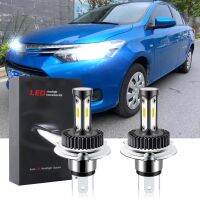 หลอดไฟหน้ารถยนต์ LED T12 6000K สีขาว แบบเปลี่ยน สําหรับ Toyota Vios E Spec J Spec NCP150 (1 คู่)