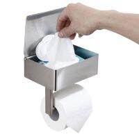 Black Silver Toilet Paper Holder With Wipes Dispenser Multifunction Bathroom Storage Shelf Roll Paper Holder Toilet Roll Holders