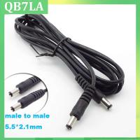 DC Power Extension Cable 2M Wire Male to Male Plug Connector 5.5*2.1 to 5.5*2.1 Cords for CCTV Camera Adapter QB7LA