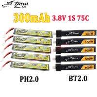 5ชิ้น TATTU 300Mah 3.8V 1S 75C 1S Lipo Battey พร้อมปลั๊ก BT2.0/ PH2.0สำหรับ RC สำหรับแข่ง FPV Quaddrone Copter