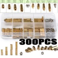 XHLXH M2 Hex Head Standoff Pillar Spacer Kit Stand Off Kit Fastener Tool Copper Pillar Screws Nuts Threaded Pillar Spacer Bolt