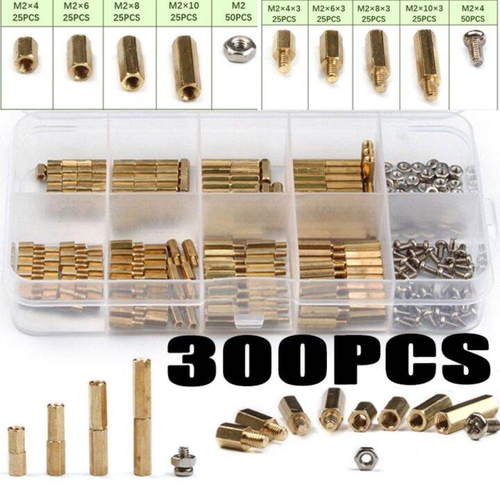 CUNXIN Brass M2 Spacer Kit Stand Off Kit Standoff Pillar Spacer Spacer