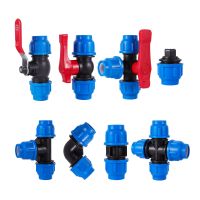 PE Water Pipe Connector Pipe Fittings 20/25/32/40/50mm Water Tube Direct Pipe Quick Valve Connector Pipe Connector 1 Pc Pipe Fittings Accessories