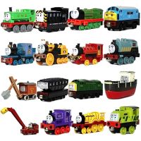 ของเล่นชุดรางรถไฟ Thomas And Friends แบบดั้งเดิม James Duke Petcy Henry แบบจำลองการขนส่งรถไฟแม่เหล็กอัลลอยการศึกษาเด็กของเล่น