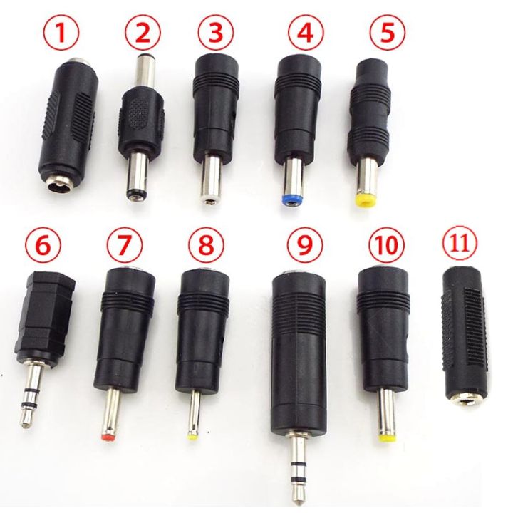 dc-5-5x-2-1mm-2-5mm-3-5mm-1-35mm-female-to-male-to-female-connectors-adapter-power-adaptor-jack-plug-6-5mm-m-m-f-m-pc-tablet