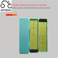 OFFWILD 5ชิ้นกล่องเก็บสินค้าซับไลน์แบบสุ่มสีอุปกรณ์จัดเก็บซับไลน์สองด้านความจุมากการจัดเก็บข้อมูลแบบสายย่อยจ่ายกล่องใส่อุปกรณ์ตกปลา40รายการ