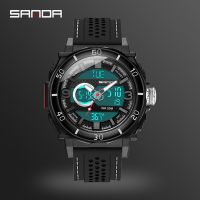 [COD] new watch fashion sports multi-functional electronic temperature display luminous mens waterproof on behalf of