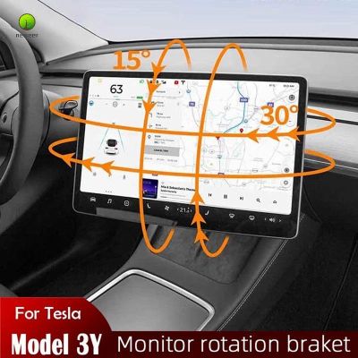 อุปกรณ์เมาท์ขาตั้ง หมุนได้ สําหรับ Tesla Model 3 Model Y Retrofit Central Screen Display (สี่ทิศทาง)