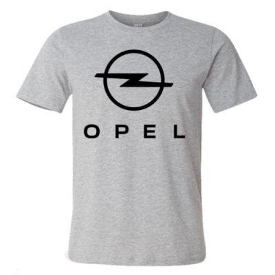 Opel Classic Logo Car Enthusiast Logo Mens Grey Tshirt Size S To 3Xl