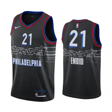 Men's Philadelphia 76ers Joel Embiid Nike Navy 2021/22 Swingman Jersey -  City Edition