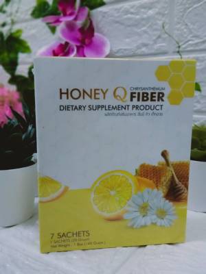 Honey Q Fiber ฮันนี่ คิว ไฟเบอร์ รสเก๊กฮวย  บรรจุ 7 ซอง