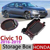 สำหรับ Honda Civic 10 FK FC2 FC1 FK4 FC5 FK7 Typer 2016 ~ 2019ของที่เก็บของที่วางแขนอุปกรณ์จัดรถ2017 2018