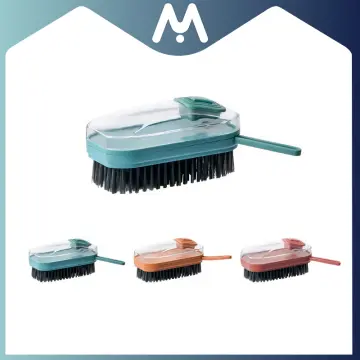 Soft Bristle Cleaning Brush,Press Type Automatic Liquid Adding