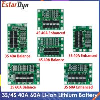 3S 4S 40A 60A แบตเตอรี่ลิเธียม Li-Ion แผ่นป้องกันมอเตอร์เจาะ18650 BMS 11.1V 12.6V/14.8V 16.8V เพิ่ม/สมดุล