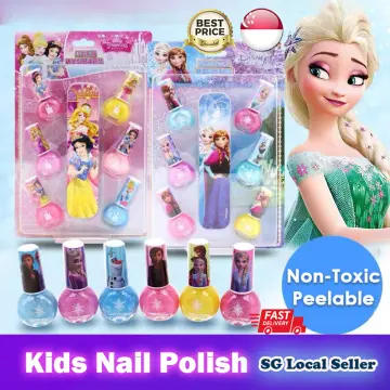 Townley Girl Disney Princess Fashion Purse Set With Nail Polish, Nail File,  Lip Gloss, Lip Stick