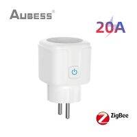 Zigbee Eu 20a /16a สมาร์ท Alexa Tuya ควบคุมพลังงานแอปเสียงด้วยเวลาทำงานในบ้าน Smartlife Monitor