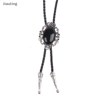 Jiauting วงรีใหม่อินเทรนด์ Bolo Tie Western เสื้อคาวบอย Bolo-TIES สร้อยคอ