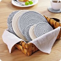 【CW】❐✆  Round Cotton Knitting Table Insulation Pot Holder Coasters Drink Cup Placemats Mug Coaster