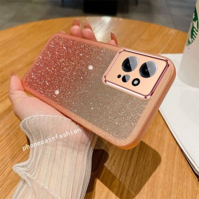 เคสนิ่มสำหรับ Xiaomi Poco X5 Pro X3 NFC M5s M3 Pro 5G เคสมือถือน่ารักแวววาว Bling Bling เคสมือถือไล่สีเคสเคสแบบแฟชั่นพร้อมกระเป๋าใส่กล้อง