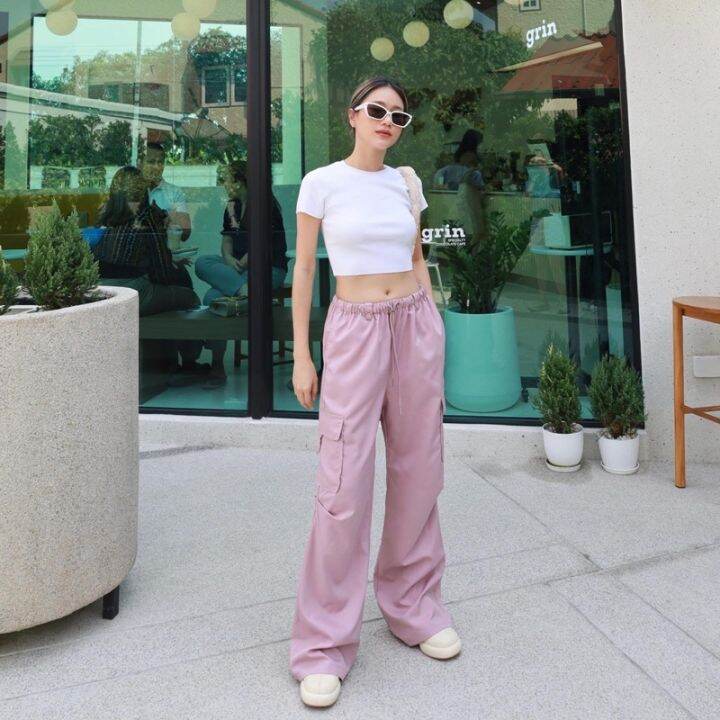 codjiang-ling-พร้อมส่ง-y2k-pastel-cargo-pants-430ฟรีส่ง-เข้ารัวๆ-กางเกงคาร์โก้-ที่ทำมากี่รอบ-ก็ขายดี-glam