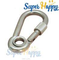 คาราบิเนอร์ แบบมีห่วง Eyelid Carabiners Stainless Steel 304 Snap hook แบบล็อคไม่เป็นสนิม แข็งแรง